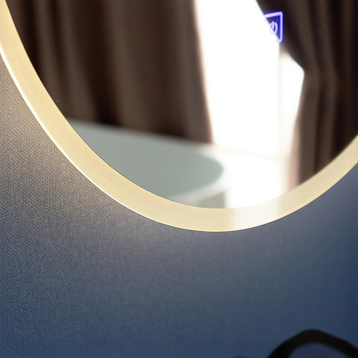 Lilyana Frontlit LED Round Bathroom Mirror