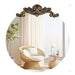 Lindsay Ornate Gold Round Wall Mirror