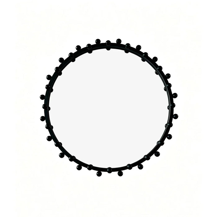 Maricar Black Bobble Round Mirror