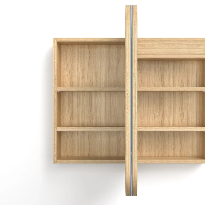 Lucy Woodland Oak Shaving Mirror Cabinet 3-door