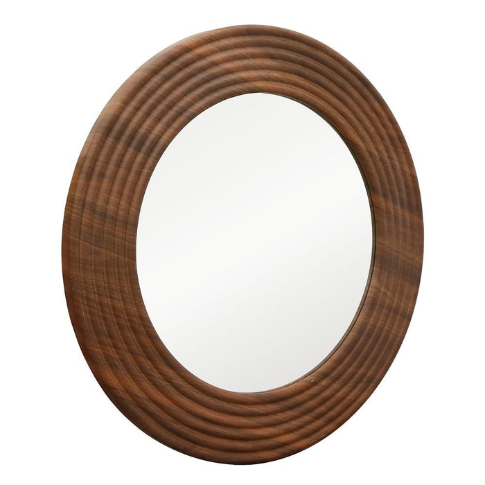 Lumi Natural Round Wall Mirror