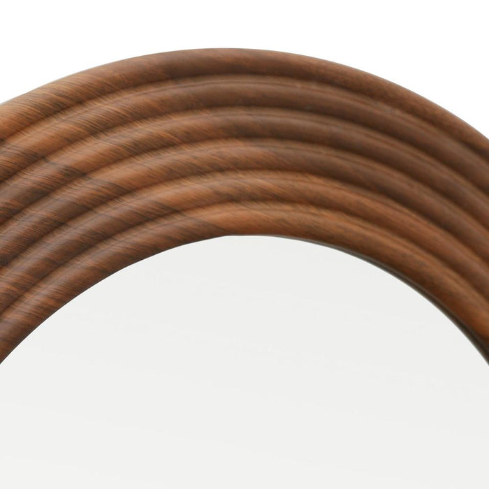 Lumi Natural Round Wall Mirror