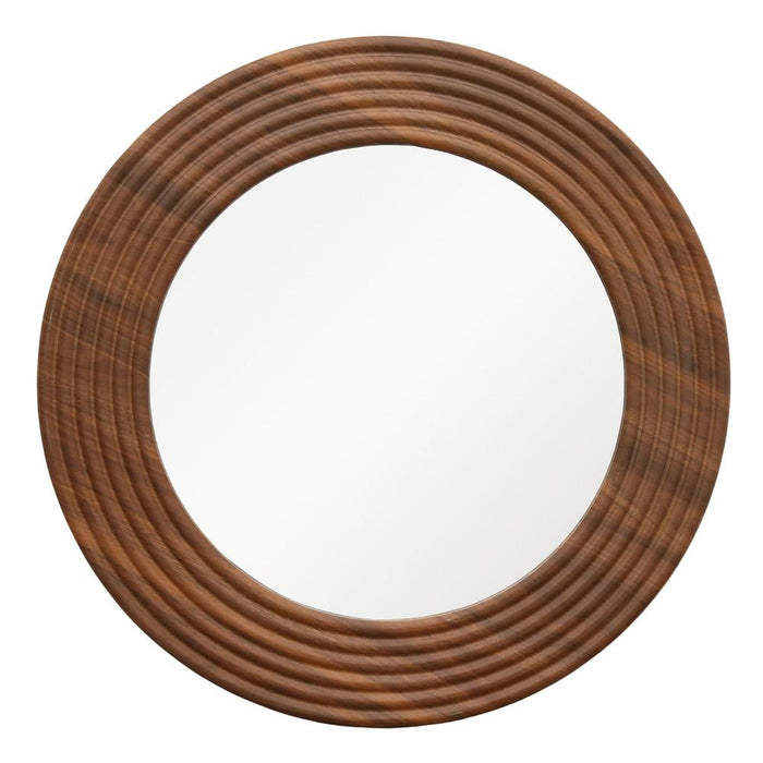 Lumi Natural Round Wall Mirror
