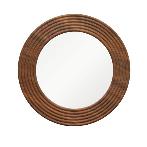 Lumi Natural Round Wall Mirror