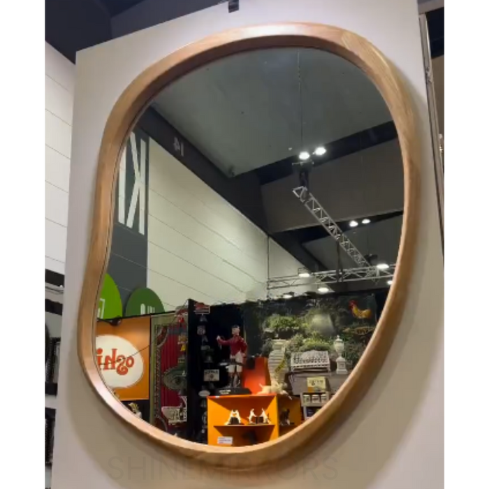 Lyndsey Oak Wall Mirror