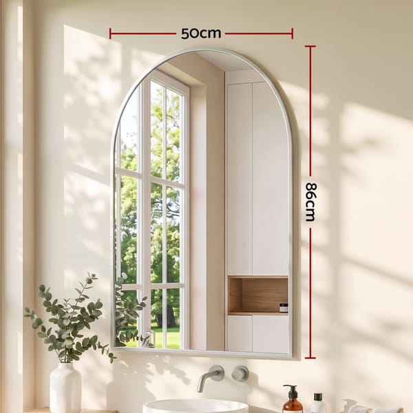 Brooke Silver Arch Wall Mirror