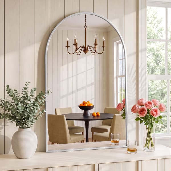 Brooke Silver Arch Wall Mirror