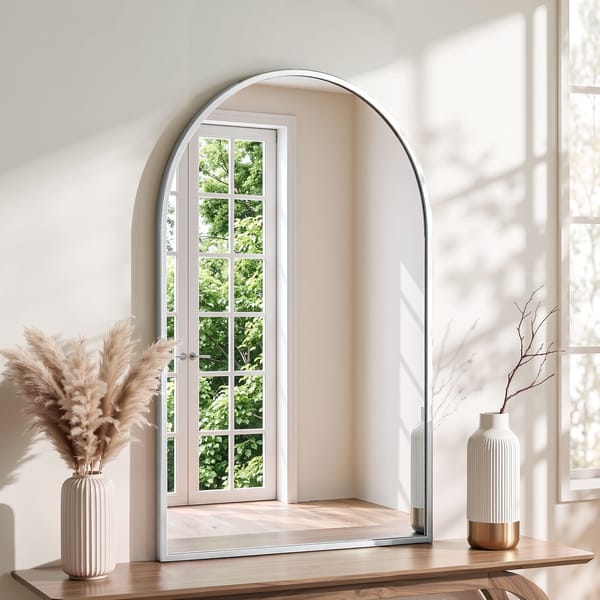 Brooke Silver Arch Wall Mirror