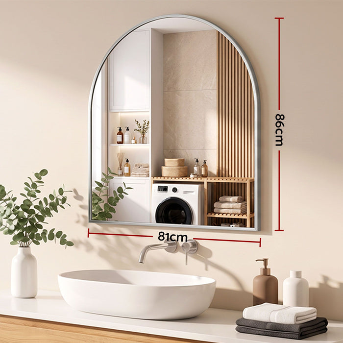 Brooke Silver Arch Wall Mirror