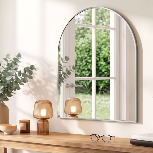 Brooke Silver Arch Wall Mirror