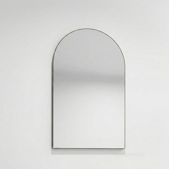 Malvin Arched Black Framed Wall Mirror