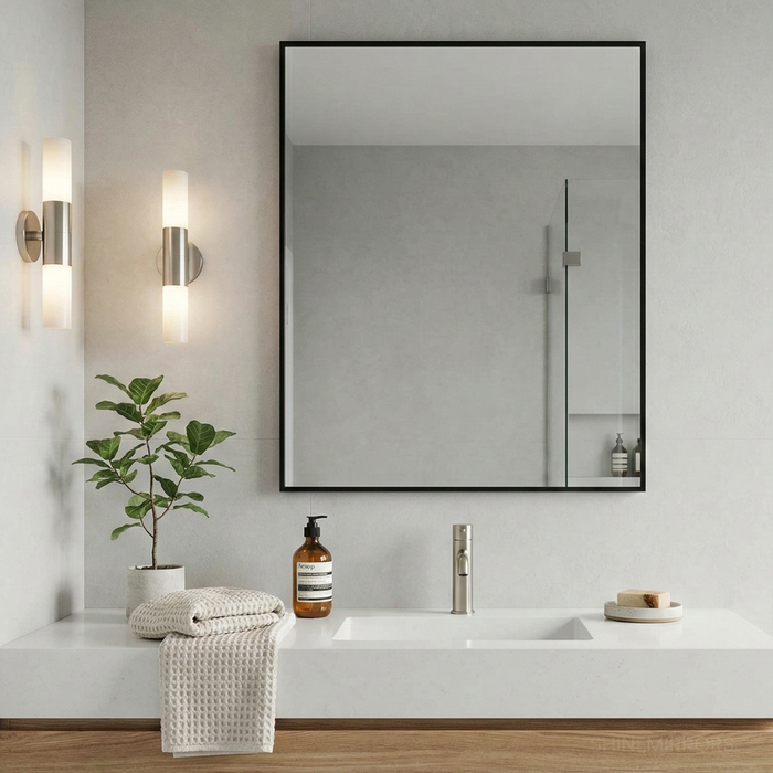 Margaux Rectangle Black Framed Mirror