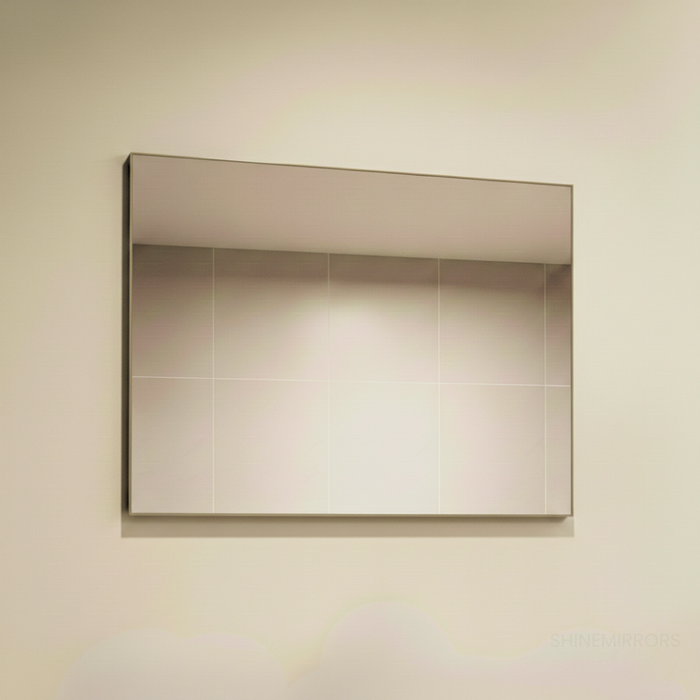 Marloe Framed Rectangle Wall Mirror Gunmetal