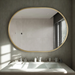 Martin Oval Gold Framed Wall Mirror