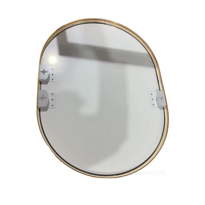 Martin Oval Gold Framed Wall Mirror