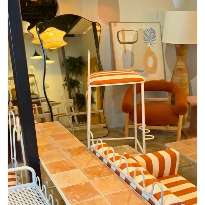 Massimo Black Floor Mirror