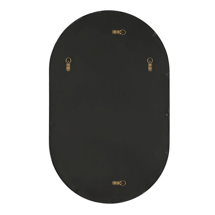 Mattia Gold Pill Shaped Wall Mirror