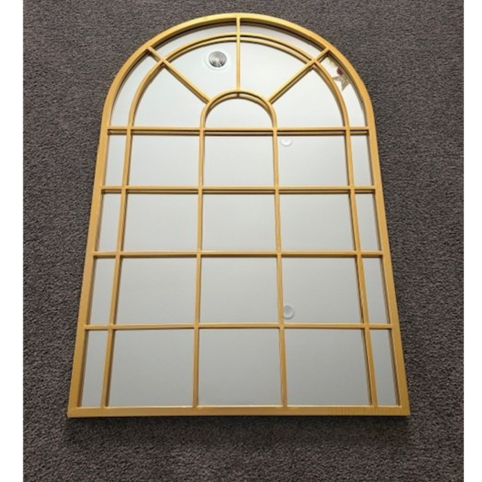 Mira Gold Arched Wall Mirror