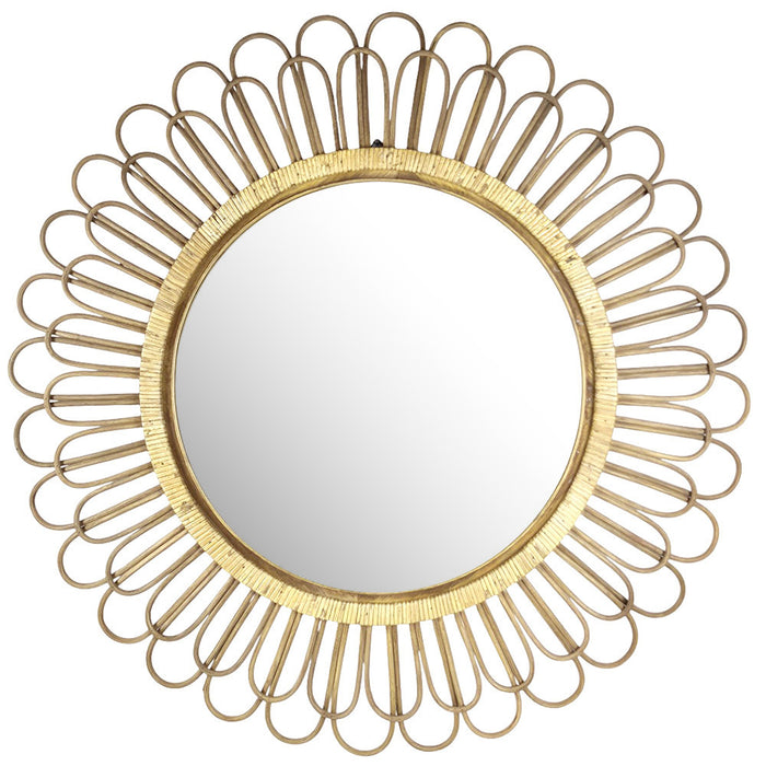 Lisa Bamboo & Rattan Wall Mirror