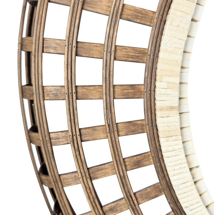 Helen Grid Bamboo & Rattan Wall Mirror
