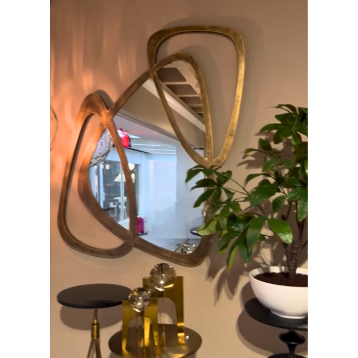 Uttermost Momentum Antique Gold Sculptural Wall Mirror