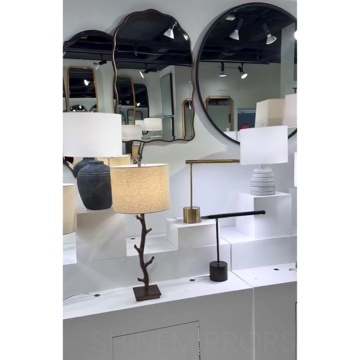 Oaks Arch Antique Bronze Wall Mirror