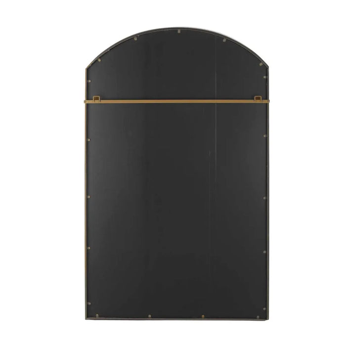 Odette Brown Rust Arched Outdoor Wall Mirror