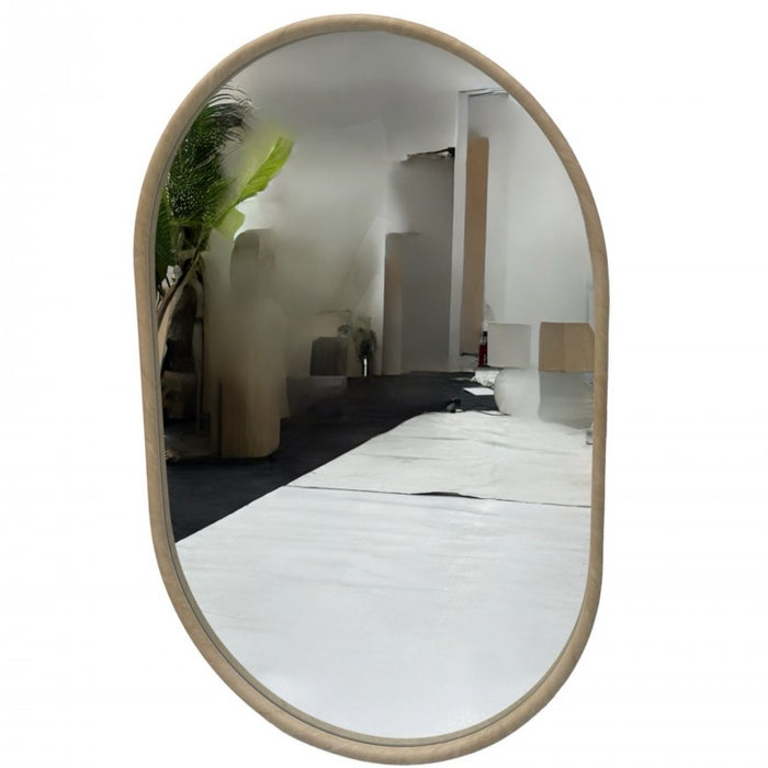Trixie Brown Oval Wall Mirror