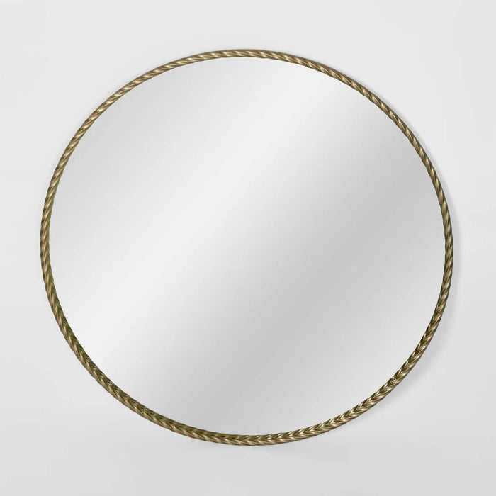 Paula Round Gold Wall Mirror