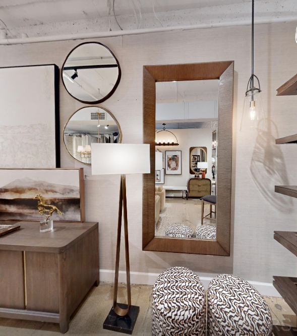 Uttermost Pearce Tall Natural Walnut Wall Mirror