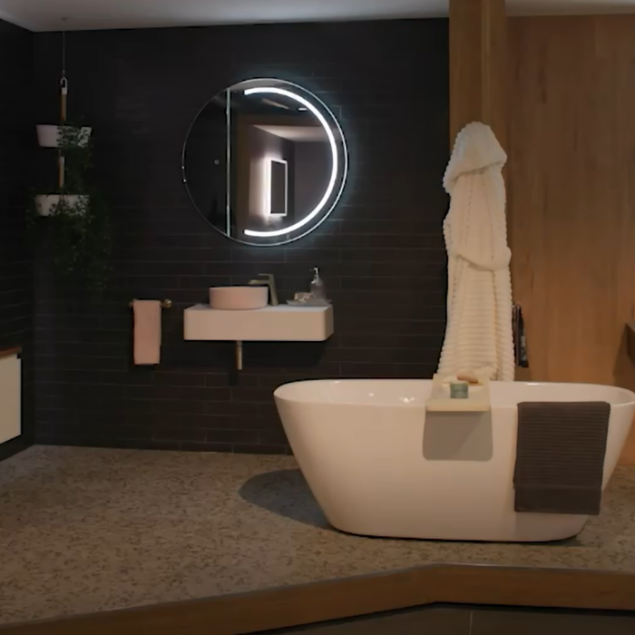 Pearl Frontlit LED Bathroom Mirror Cabinet