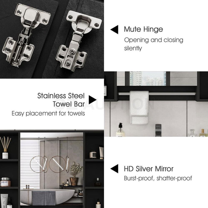 Quirubin Bathroom Mirror Cabinet