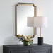 Ranisa Decorative Black and Gold Rectangle Wall Mirror
