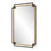 Ranisa Decorative Black and Gold Rectangle Wall Mirror