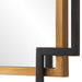 Ranisa Decorative Black and Gold Rectangle Wall Mirror