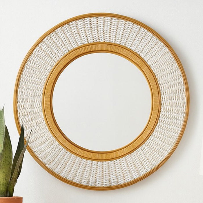 Mariel Bamboo & Rattan Wall Mirror