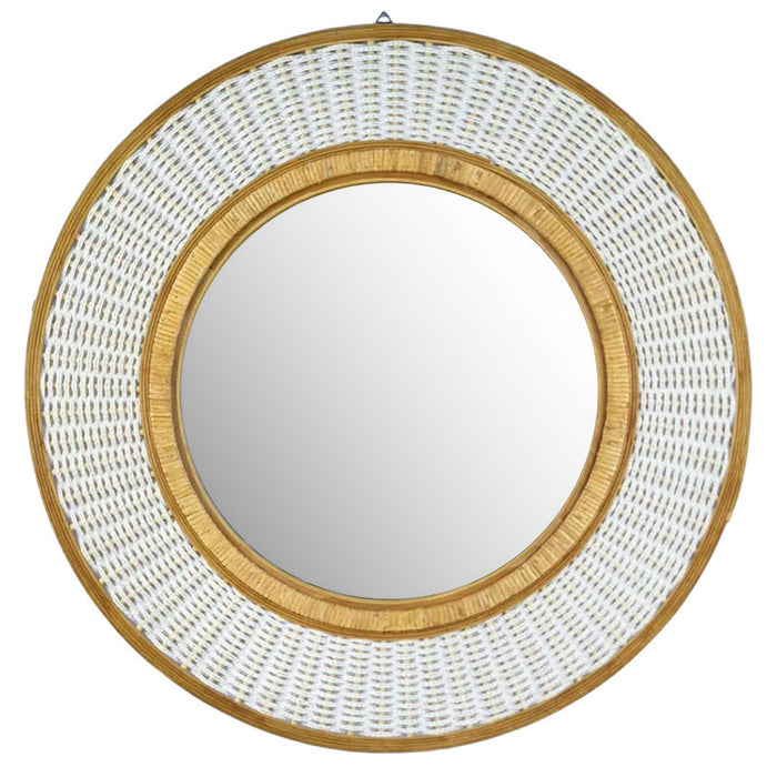 Mariel Bamboo & Rattan Wall Mirror