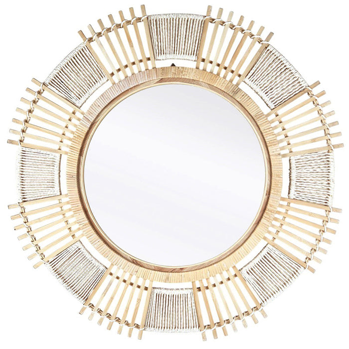 Solenn Bamboo & Rattan Wall Mirror
