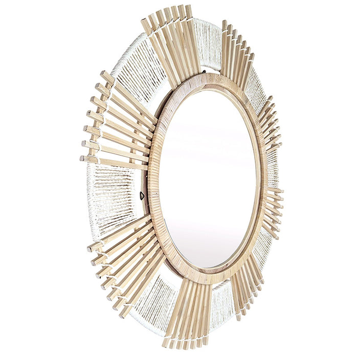 Solenn Bamboo & Rattan Wall Mirror