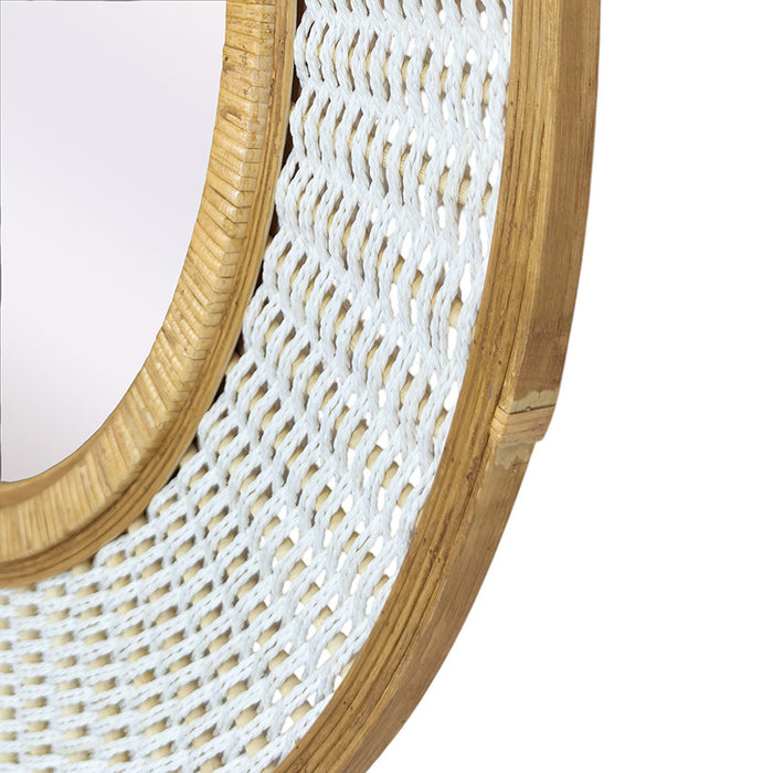 Mariel Bamboo & Rattan Wall Mirror