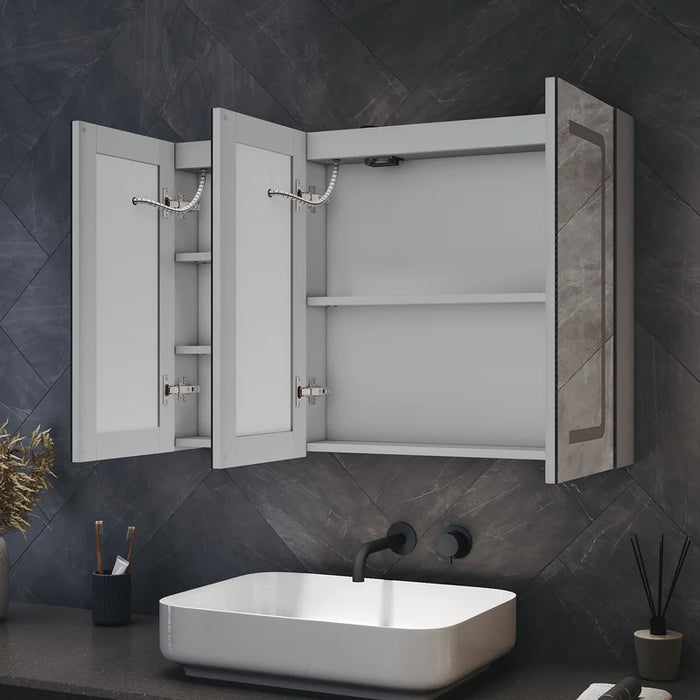 Robbinson 3-Door LED Bathroom Cabinet Mirror