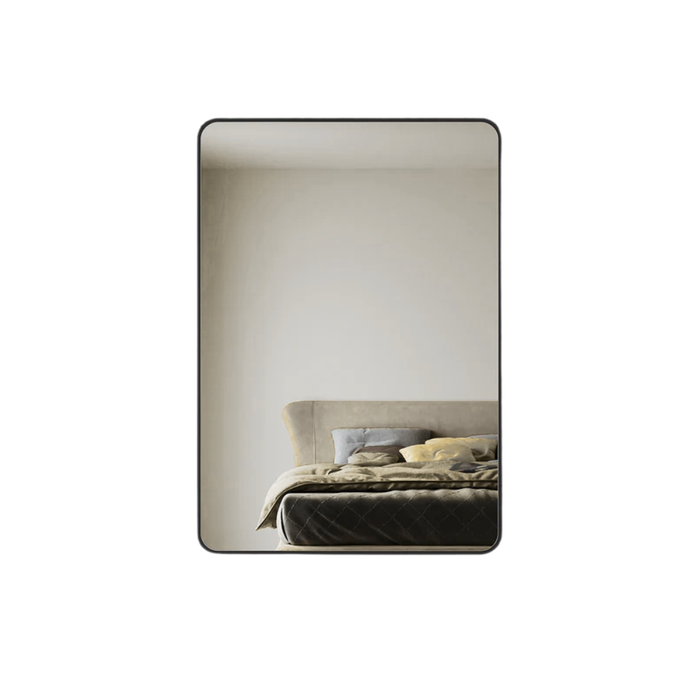 Roldan Black Rectangle Wall Mirror