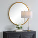 Romalyn Gold Round Wall Mirror