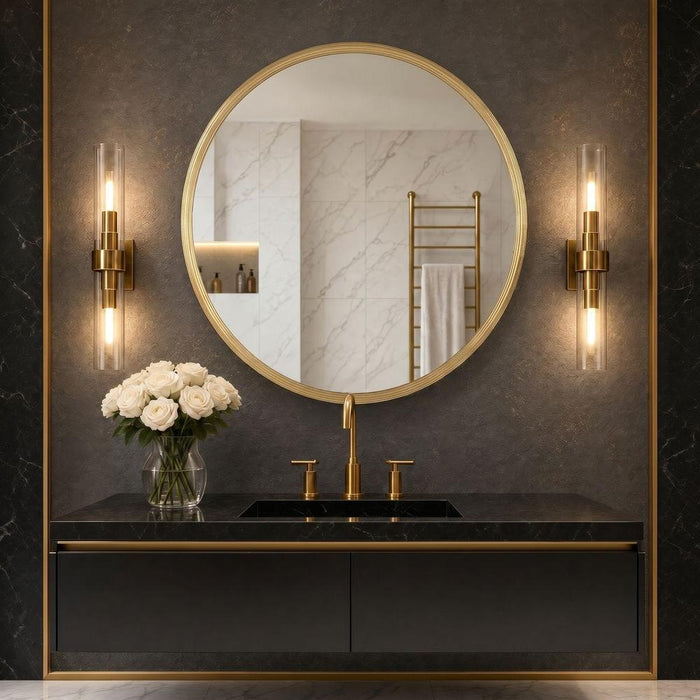 Romalyn Gold Round Wall Mirror