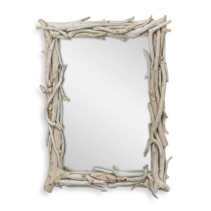 Uttermost Rooted Reflection Bleached Wall Mirror