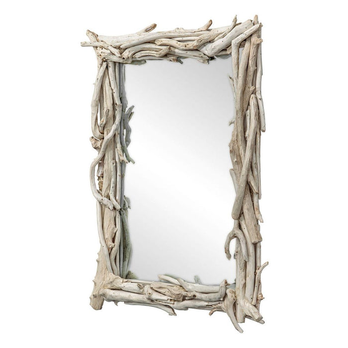 Uttermost Rooted Reflection Bleached Wall Mirror