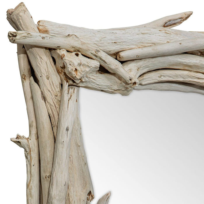 Uttermost Rooted Reflection Bleached Wall Mirror