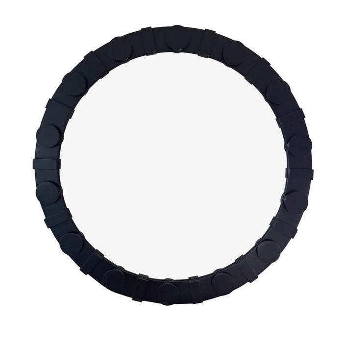 Sabina Round Black Wall Mirror
