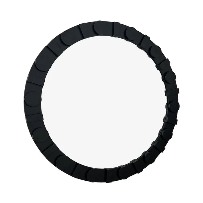 Sabina Round Black Wall Mirror