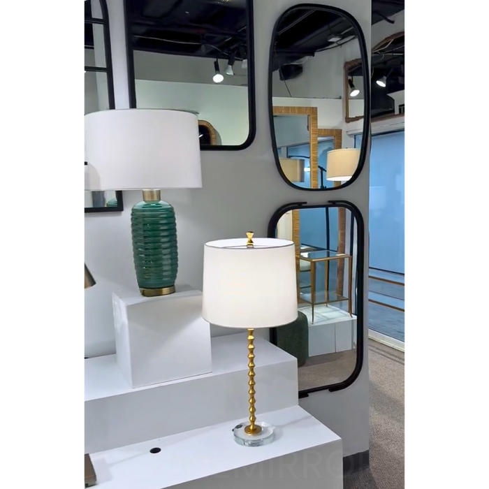 Roux Matte Black Wall Mirror